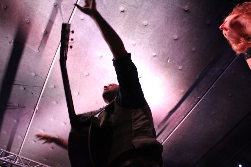 I'm a VERY happy camper when I have to step back because the band is dancing ABOVE ME! :) 