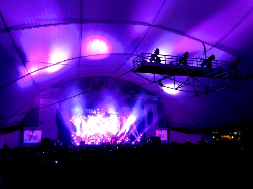 The view from the back of the amphitheater 