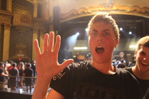 That hand touched Jim Adkins!