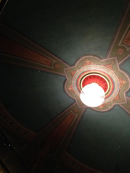 The Music Hall's pretty ceiling