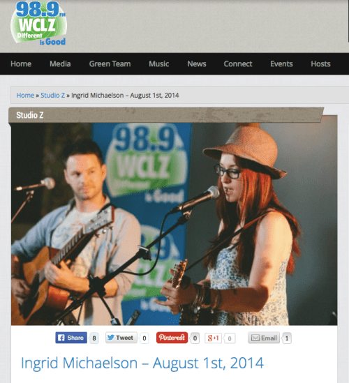Thanks, 98.9 WCLZ! 
