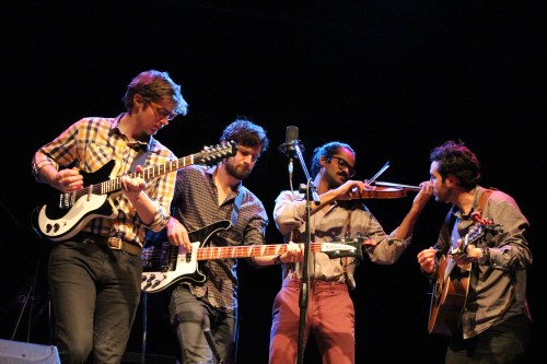 Don Mitchell, David Senft, Auyon Mukharji, and Harris Paseltiner of Darlingside