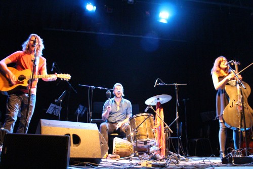 The Ballroom Thieves: Martin Earley (guitar), Devin Mauch (percussion), and Calin Peters (cello)