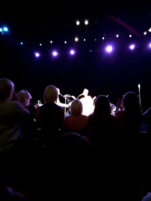 Our sad view from the second row once the dancing started