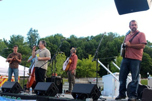 Johnson Hall Director Mike Miclon with Tricky Britches